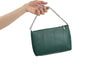 Girl with a green leather crossbody Thermal Designer Handbag by La Coutts Toronto