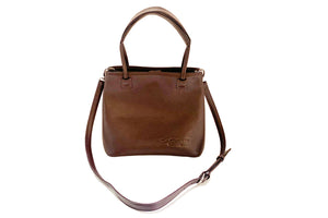 Image of the Mikai. A brown Thermal Designer handbag by La Coutts Toronto