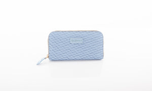 Light Blue Leather Wallet