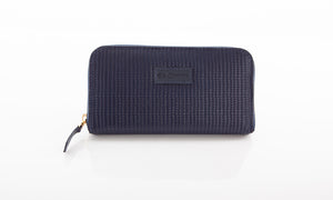 Navy Leather Wallet